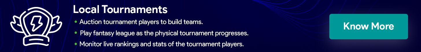 Auction Event & Fantasy League for local tournaments